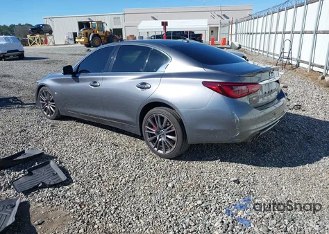 2018 Infiniti Q50 3.0T Red Sport 400 из США, поврежденный, VIN JN1FV7AR8JM481162